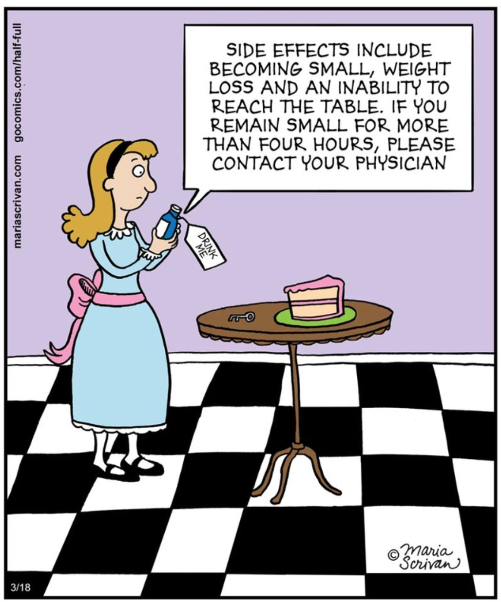 scrivan drink me alice in wonderland