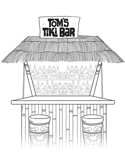 toms tiki bar web comic